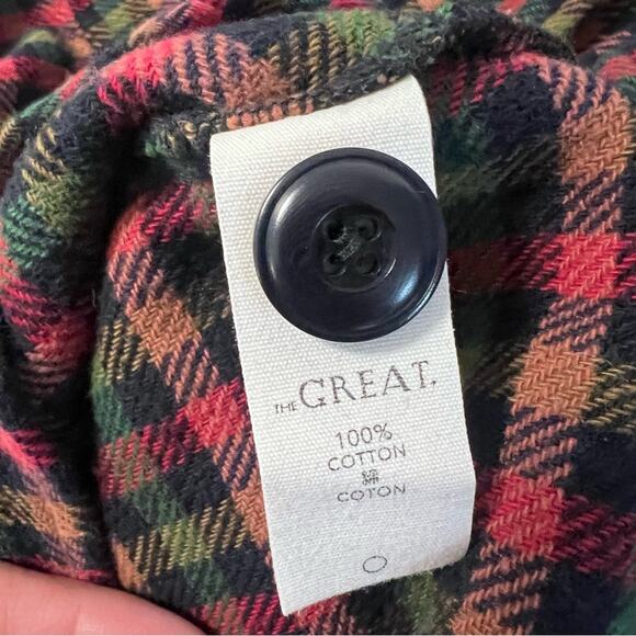 The Great. Voyager Plaid Shirt Shacket Sz 2 M - Picture 7 of 7